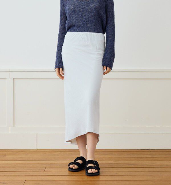 JAMES PERSE「ライトウェイトマットサテン バイアスカットスカート WLMP5987」|タイト|