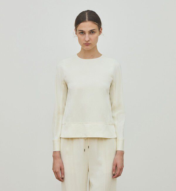 DES PRES「レーヨンサテン クルーネックプルオーバー」|シャツ・ブラウス|