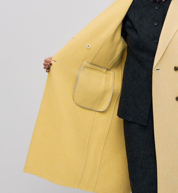 BACCA「オートミールダブルフェイス リバーロングコート」|チェスターコート|