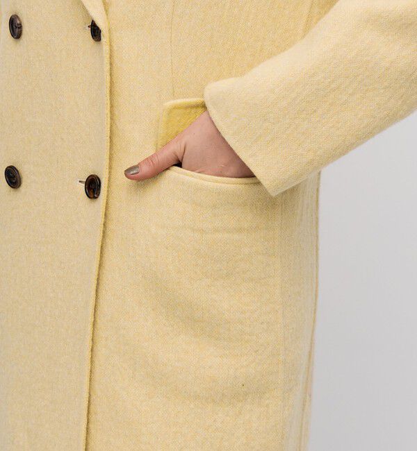 BACCA「オートミールダブルフェイス リバーロングコート」|チェスターコート|