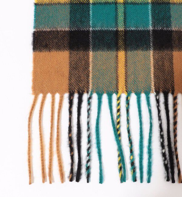 Johnstons of Elgin カシミヤ タータンチェックマフラー（TOMORROWLAND