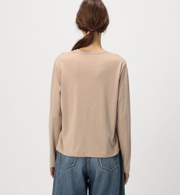 GALERIE VIE「コットンカシミヤジャージー クルーネックプルオーバー」|Tシャツ・カットソー|