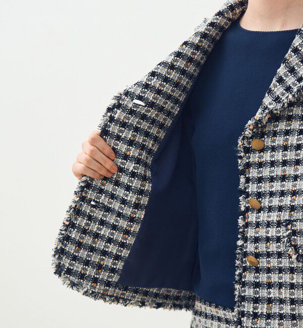 TOMORROWLAND collection「クロレギンガムチェック ショートジャケット」|その他|