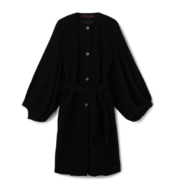TOMORROWLAND BUYING WEAR「MARTIN GRANT CAPE BALOON コート」|ノーカラーコート|18 ブラック系