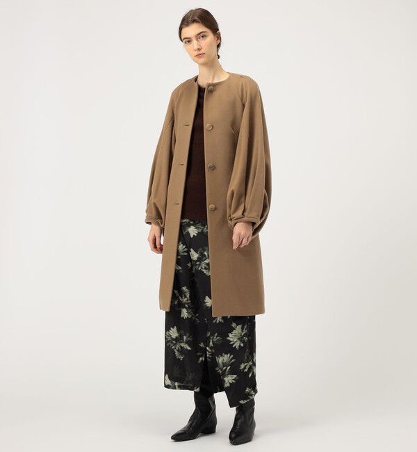 TOMORROWLAND BUYING WEAR「MARTIN GRANT CAPE BALOON コート」|ノーカラーコート|