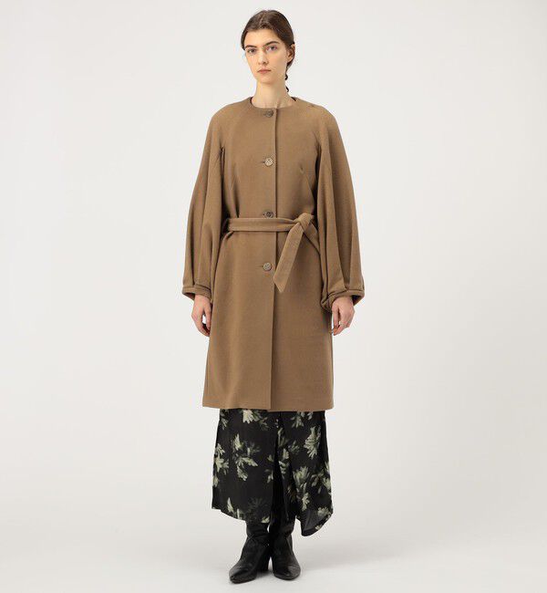 TOMORROWLAND BUYING WEAR「MARTIN GRANT CAPE BALOON コート」|ノーカラーコート|