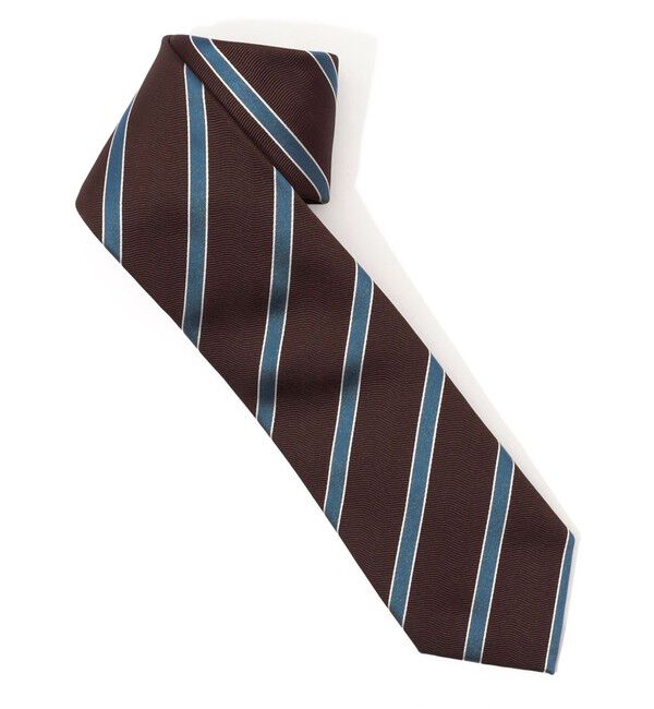 TOMORROWLAND GOODS「STEFANO BIGI シルク レジメンタル ネクタイ」|ネクタイ・蝶ネクタイ|48 ブラウン系