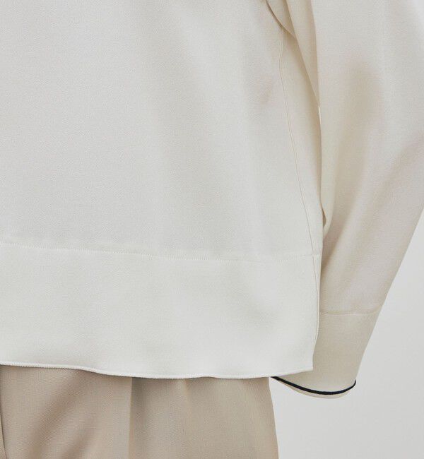 DES PRES「【WEB先行予約】サテンジョーゼット クルーネックプルオーバー」|シャツ・ブラウス|