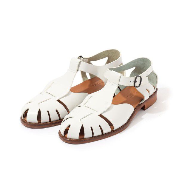 TOMORROWLAND GOODS「HEREU PESCA Men's Fisherman Sandal レザーサンダル」|サンダル|11 ホワイト