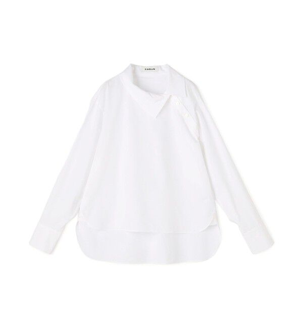 CABaN「コットンシルクポプリン 3-wayシャツ」|シャツ・ブラウス|11 ホワイト