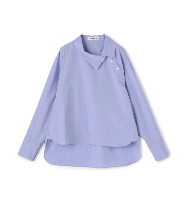 CABaN「コットンシルクポプリン 3-wayシャツ」|シャツ・ブラウス|63 ライトブルー