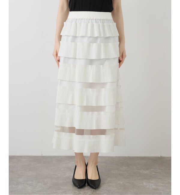 IENA LA BOUCLE「IENA LA BOUCLE ダンダンプリーツスカート」|スカート|