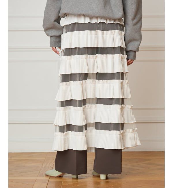 IENA LA BOUCLE「IENA LA BOUCLE ダンダンプリーツスカート」|スカート|