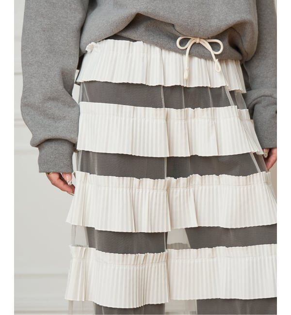 IENA LA BOUCLE「IENA LA BOUCLE ダンダンプリーツスカート」|スカート|
