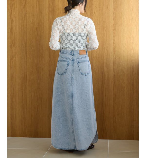 IENA LA BOUCLE「IENA LA BOUCLE ソフトデニムスリットスカート」|スカート|