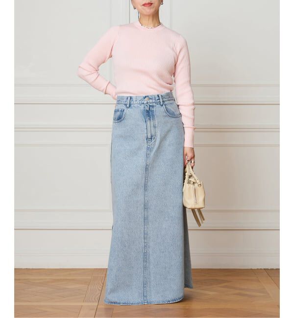 IENA LA BOUCLE「IENA LA BOUCLE ソフトデニムスリットスカート」|スカート|