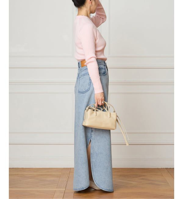 IENA LA BOUCLE「IENA LA BOUCLE ソフトデニムスリットスカート」|スカート|