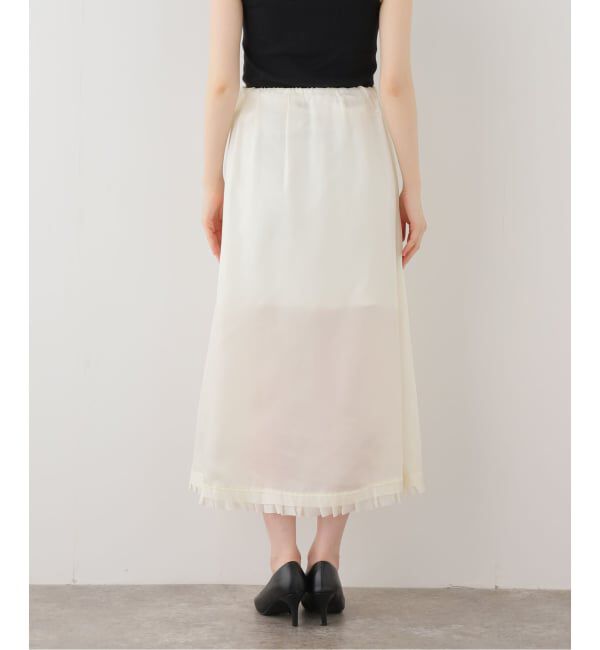 journal standard L'essage「【JANE SMITH/ジェーンスミス】WASHED CUPRO FRILL SLIT SKIRT：スカート」|スカート|