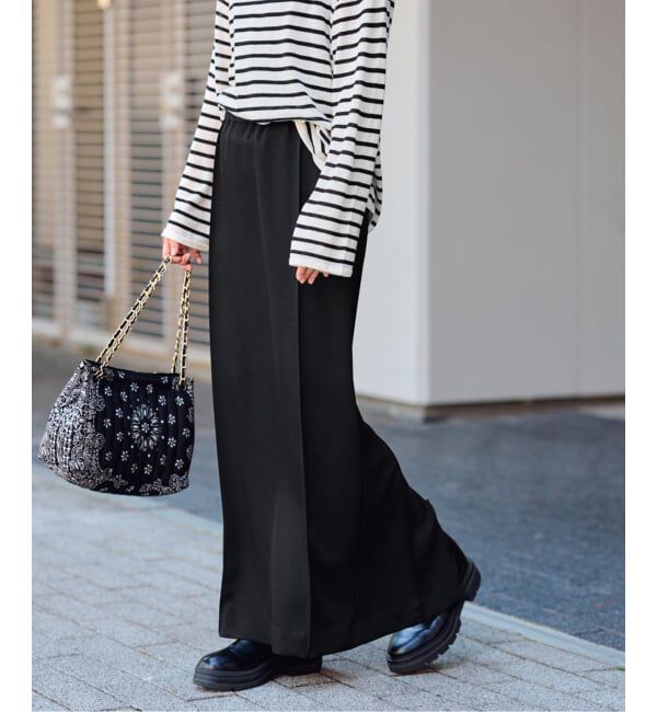 FRAMeWORK「≪手洗い可≫イージースラックススカート」|スカート|