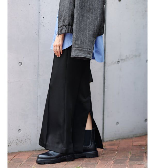 FRAMeWORK「≪手洗い可≫イージースラックススカート」|スカート|