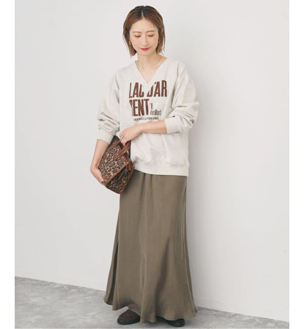 Spick and Span「《追加》ウォッシャブルキュプラフレアスカート」|スカート|