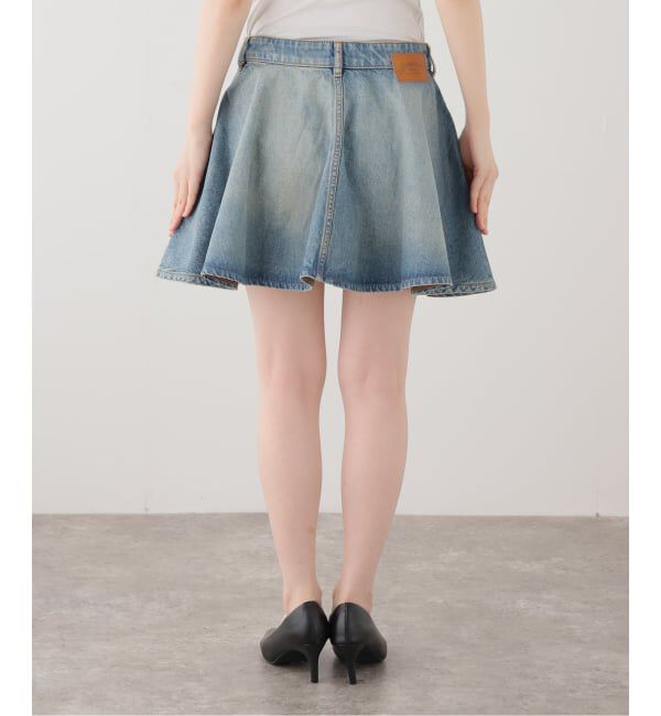 U by SPICK&SPAN「GANNI / ガニー Tint Rigid Denim Mini Skirt」|スカート|
