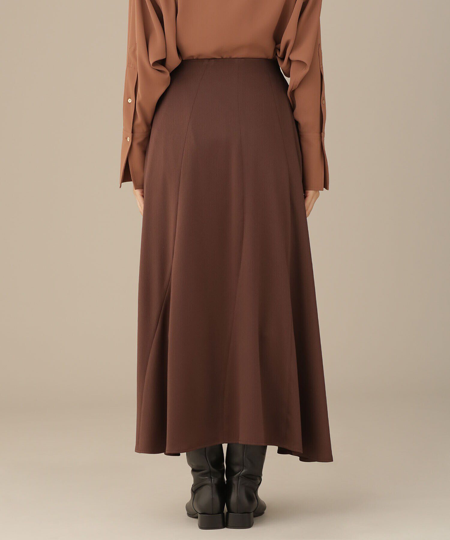 nano･universe「LB.03/エスカルゴ切り替えサテンスカート」|スカート|