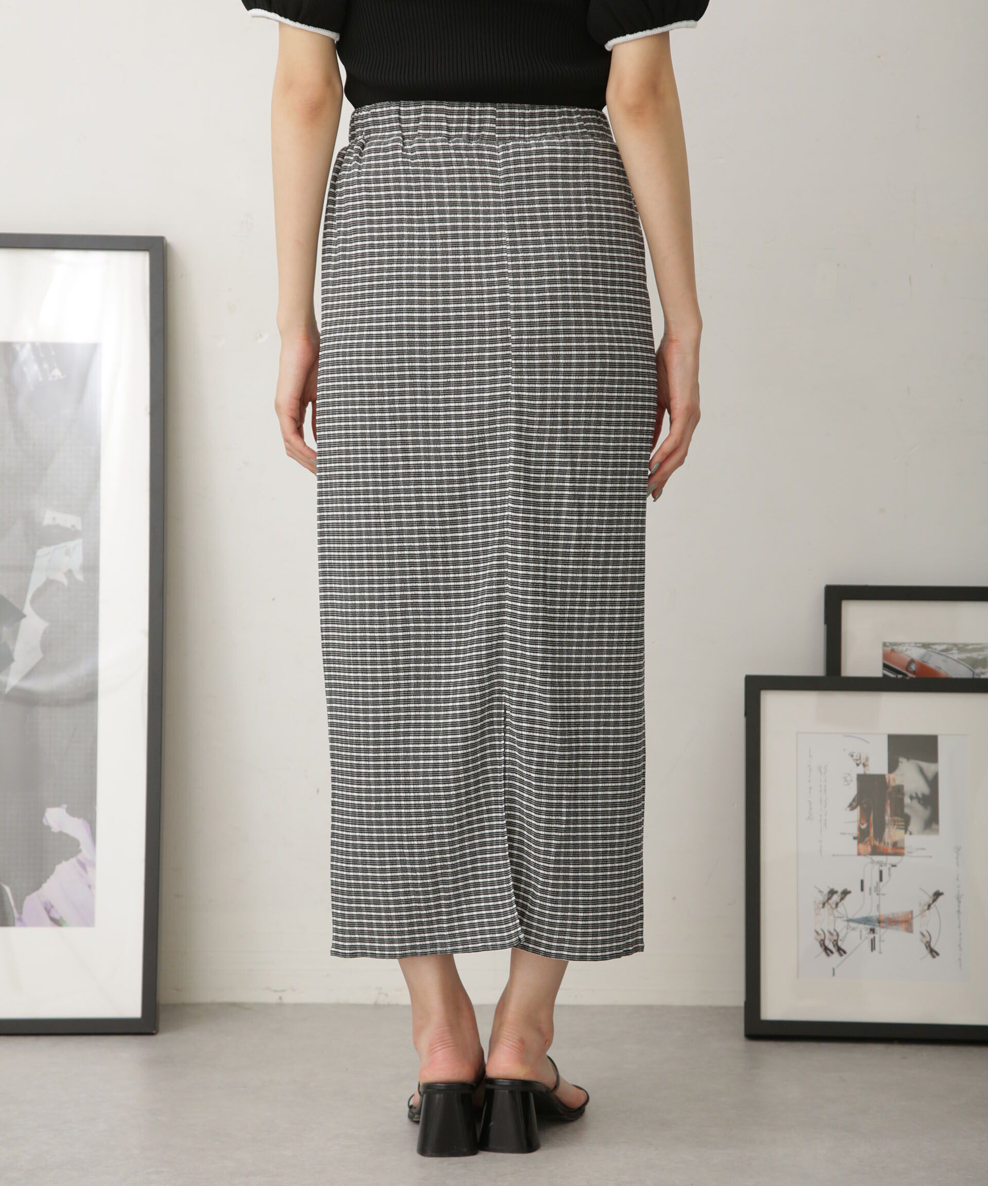 nano･universe「LB.04/カットジャガードスカート (セットアップ可)」|スカート|