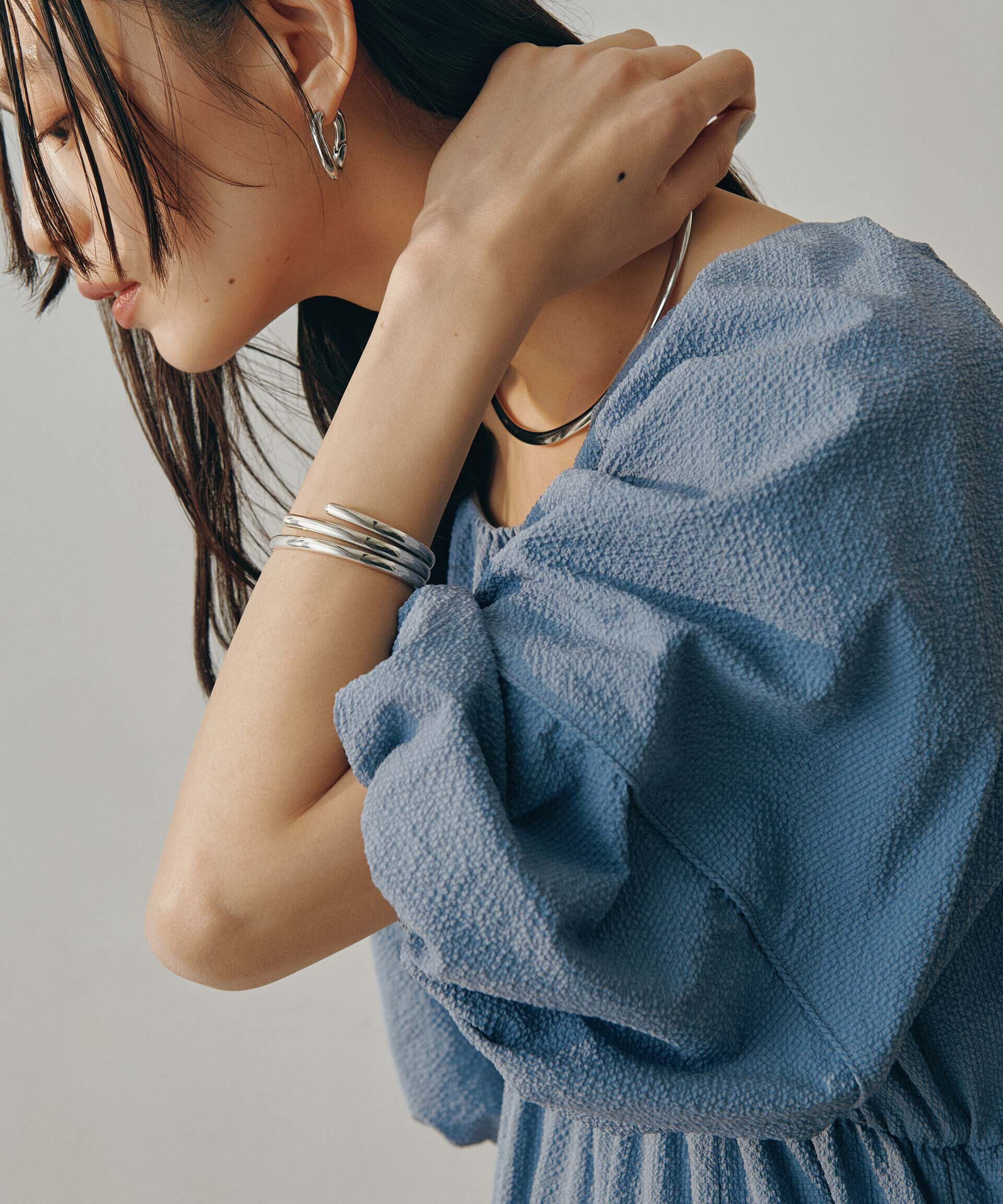 nano･universe「マイクロサッカーボリュームスリーブワンピース」|ワンピース|