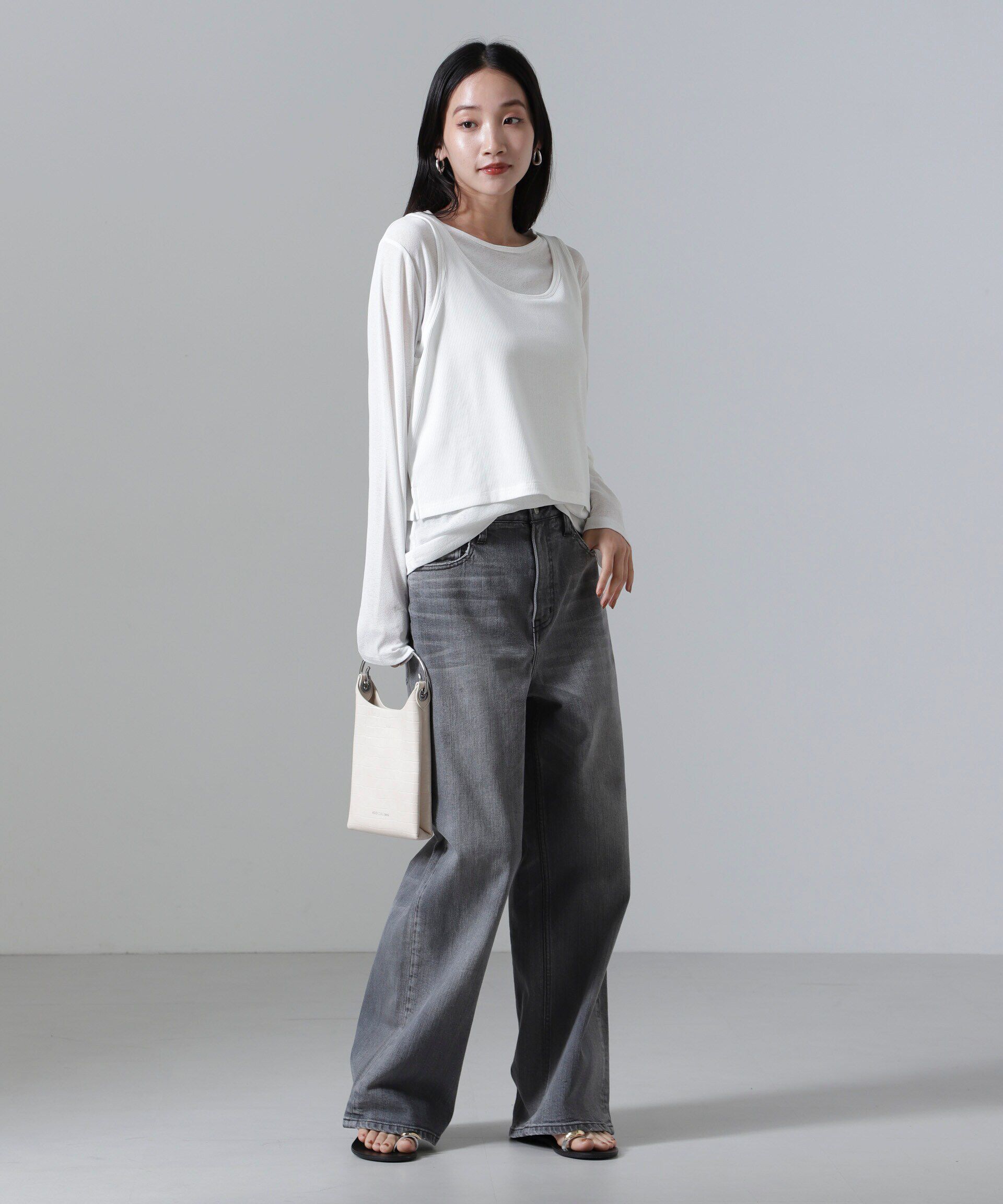 nano･universe「シアーレイヤードアンサンブルカットトップス」|Tシャツ・カットソー|