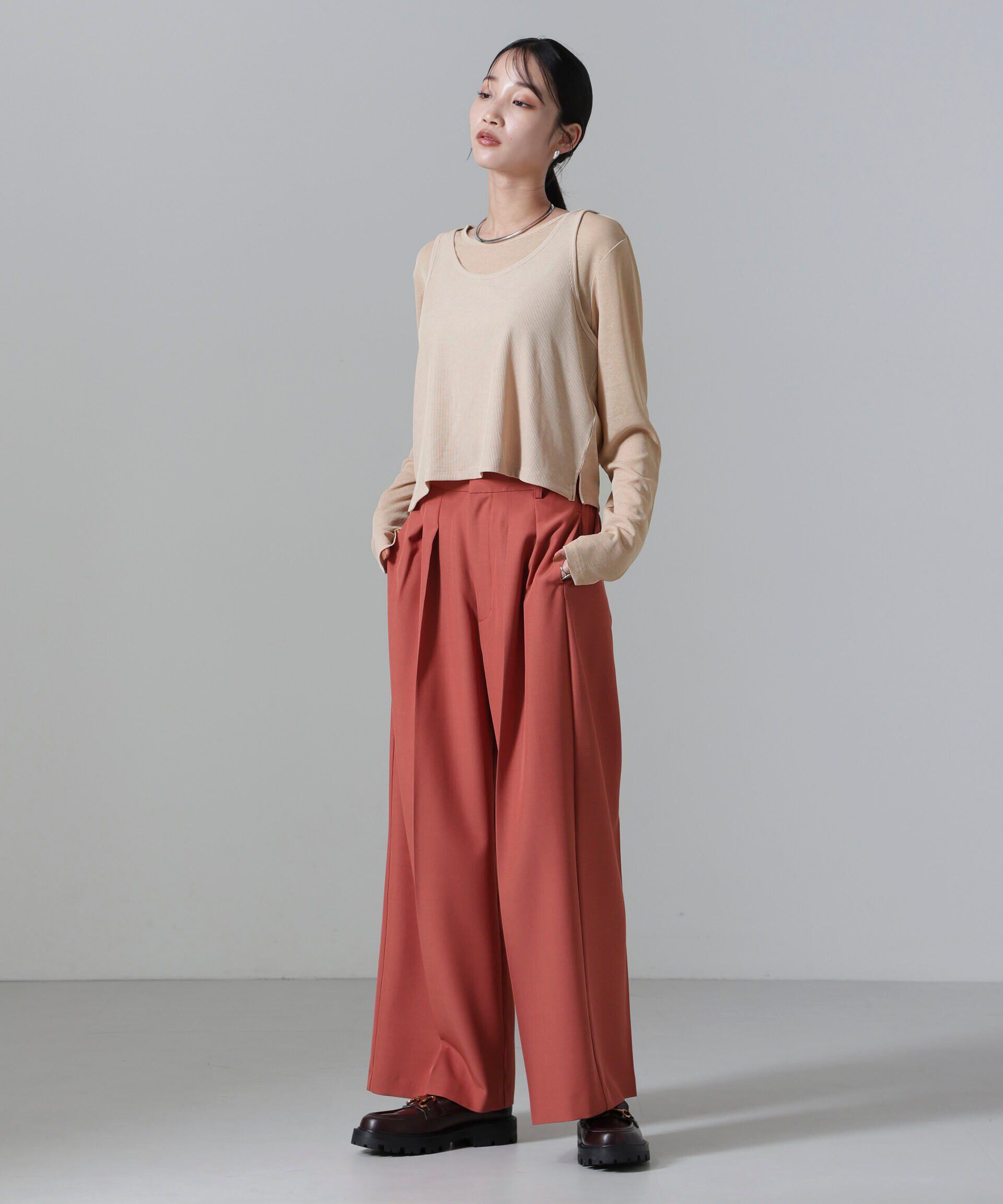 nano･universe「シアーレイヤードアンサンブルカットトップス」|Tシャツ・カットソー|