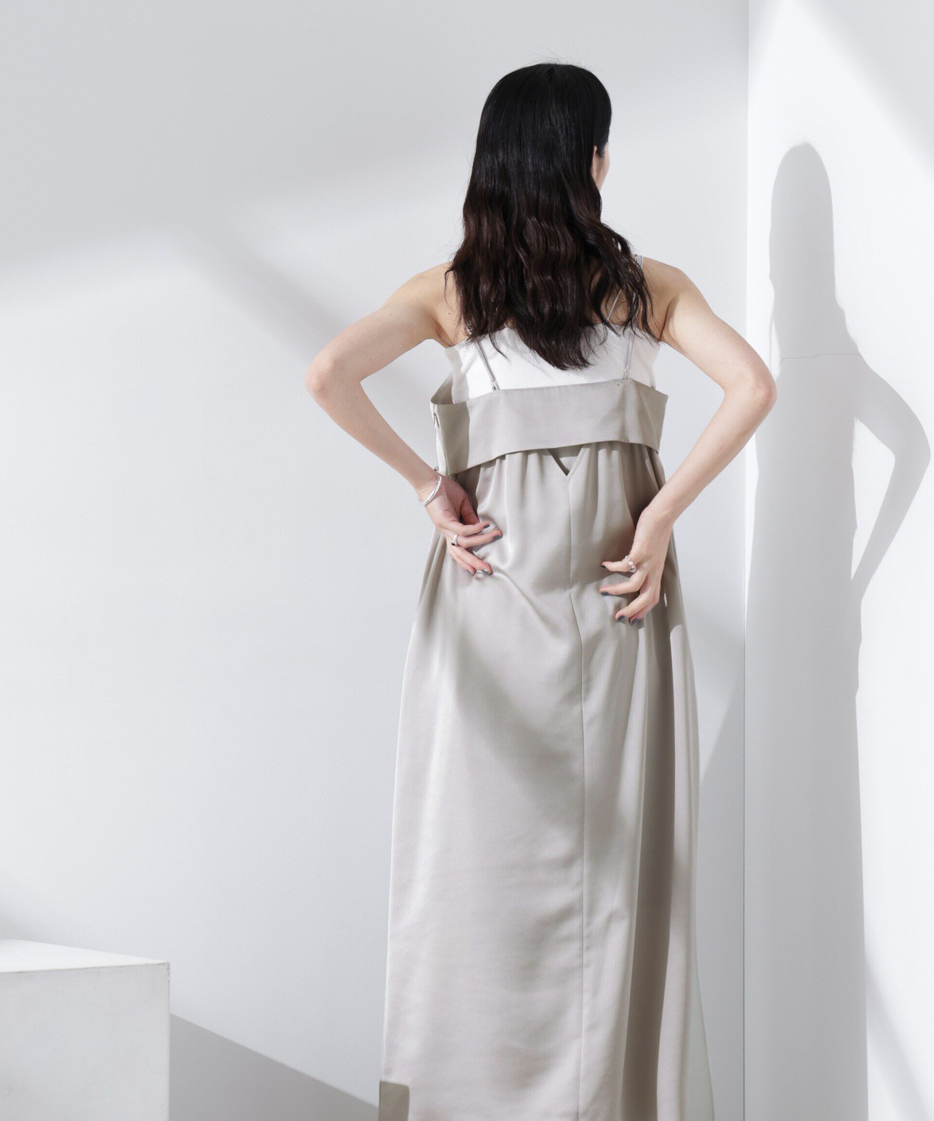 nano･universe「サテンキャミワンピース」|ワンピース|