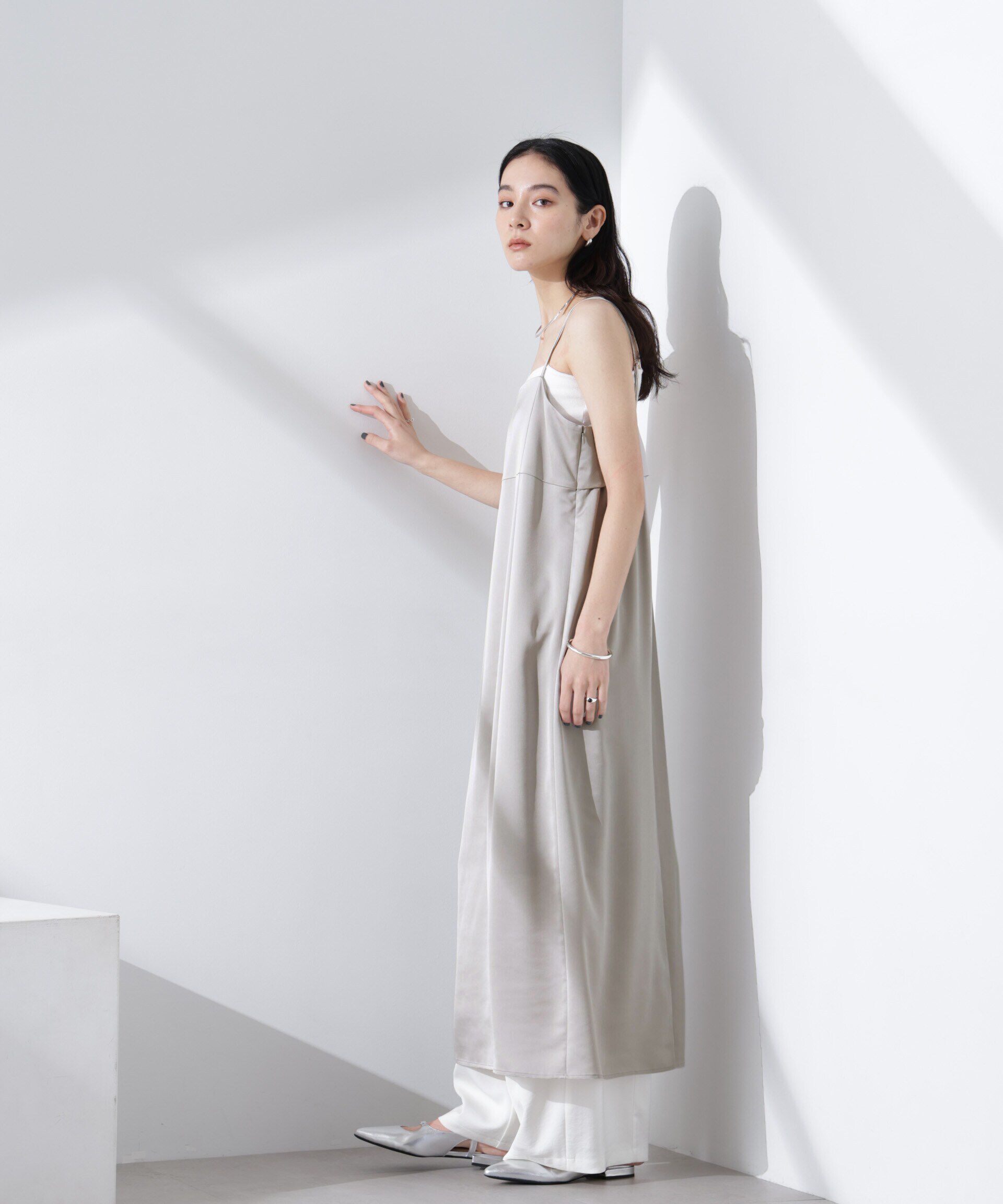 nano･universe「サテンキャミワンピース」|ワンピース|