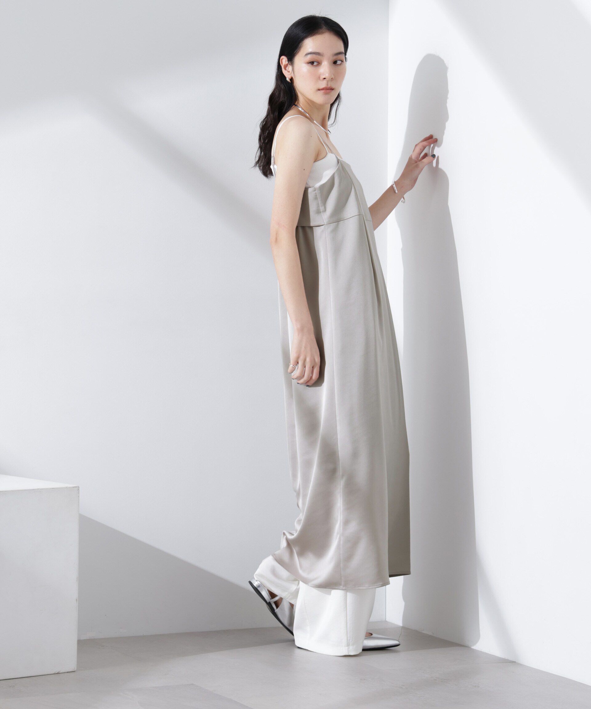 nano･universe「サテンキャミワンピース」|ワンピース|