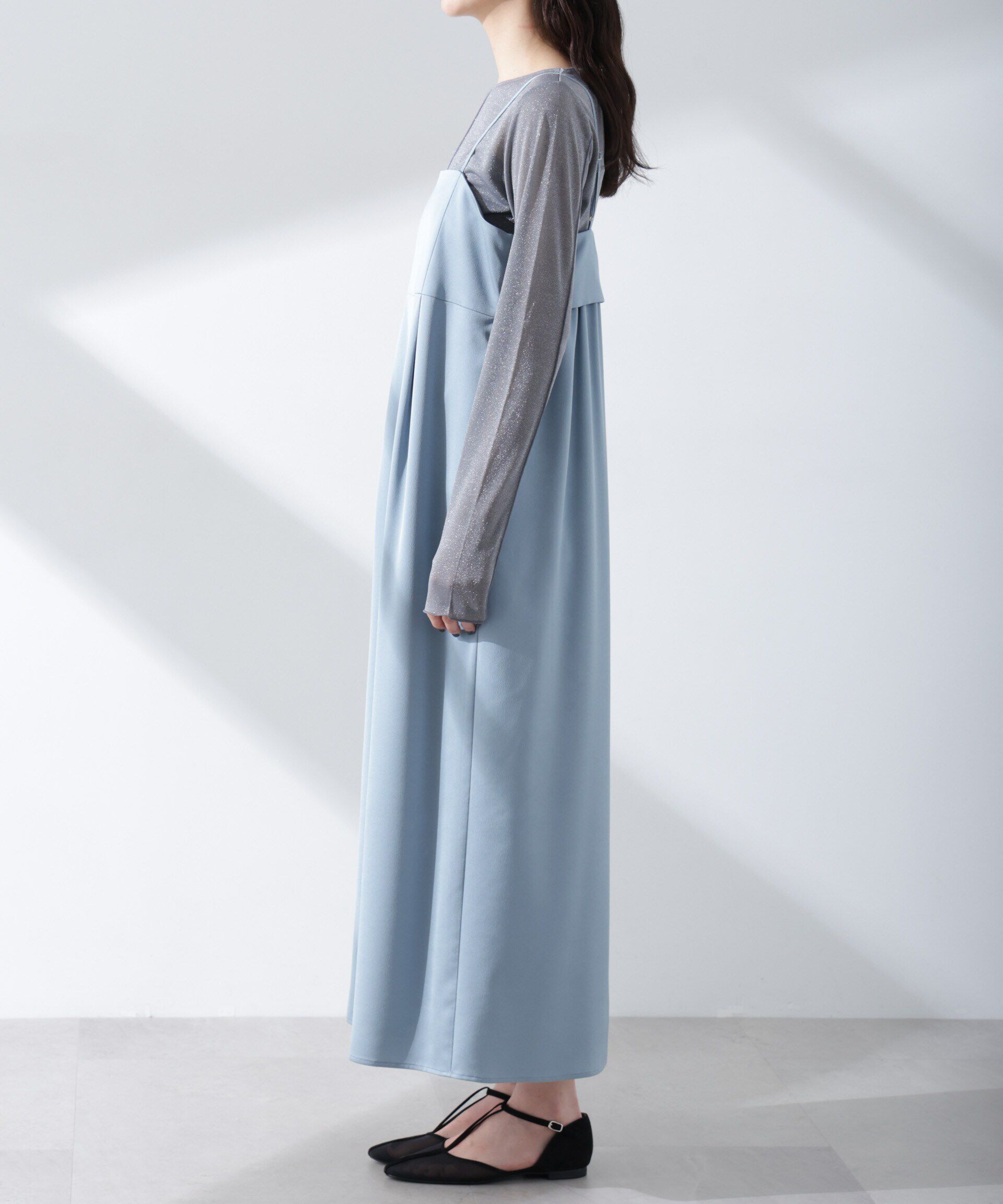 nano･universe「サテンキャミワンピース」|ワンピース|