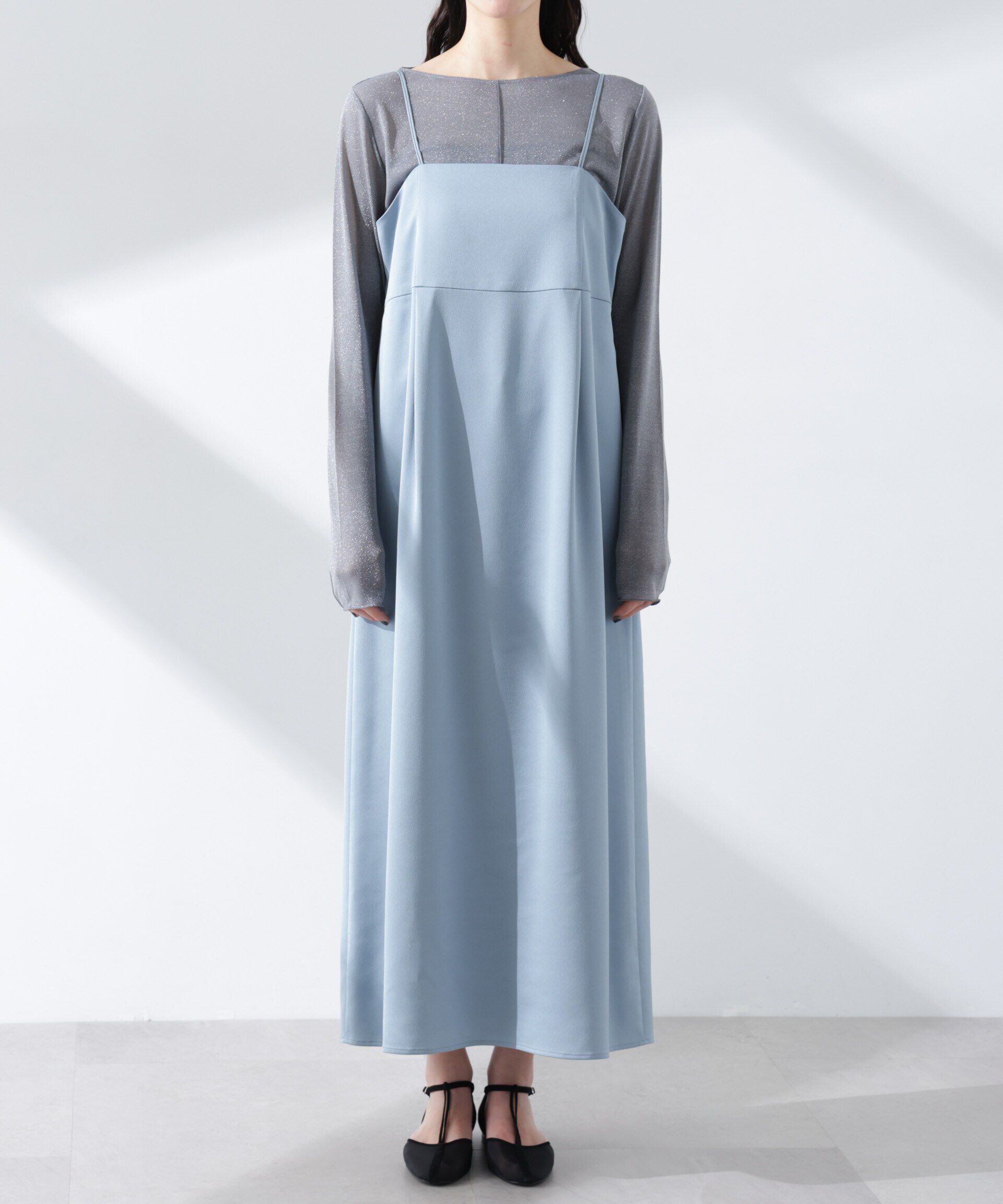 nano･universe「サテンキャミワンピース」|ワンピース|