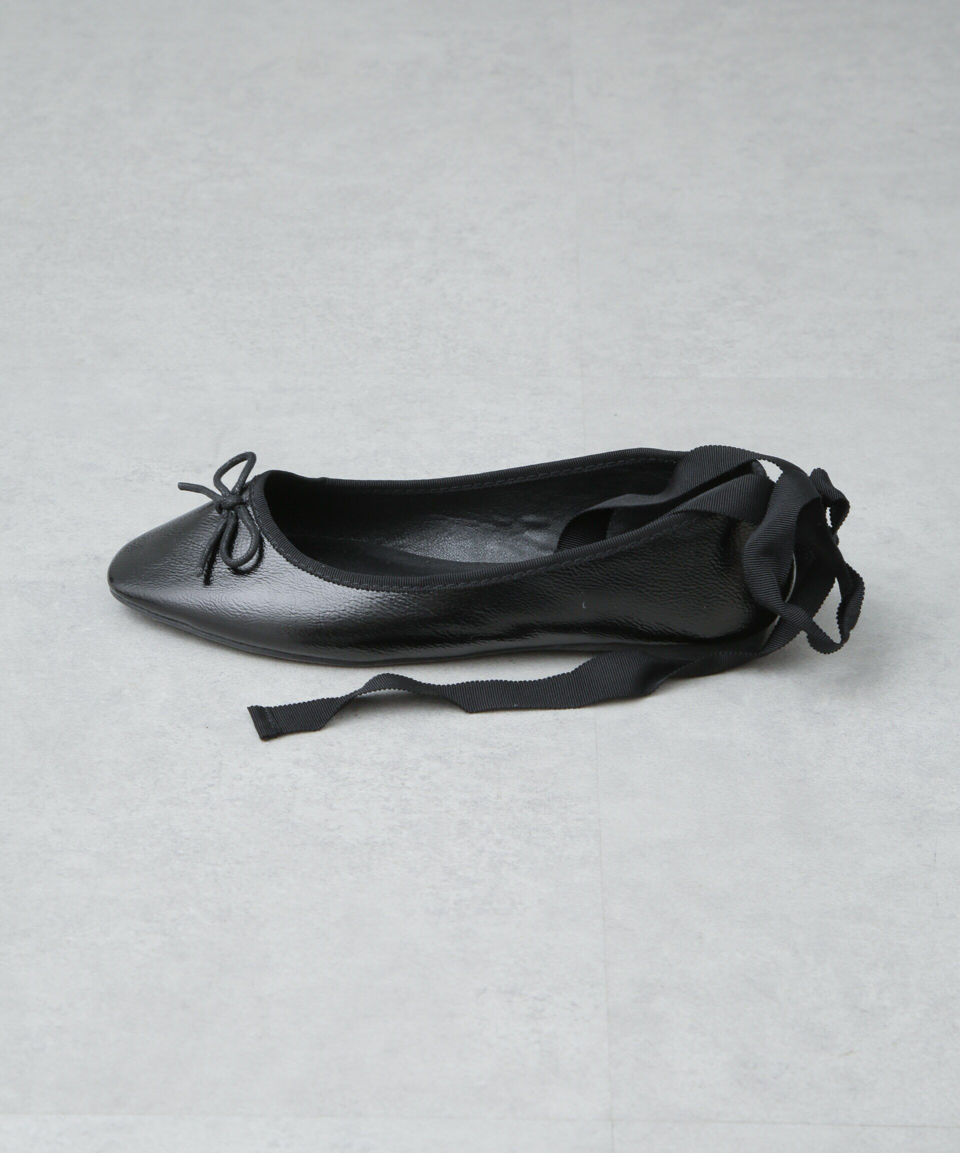 nano･universe「リボン付ラウンドトゥバレエシューズ」|ビジネス・ドレスシューズ|