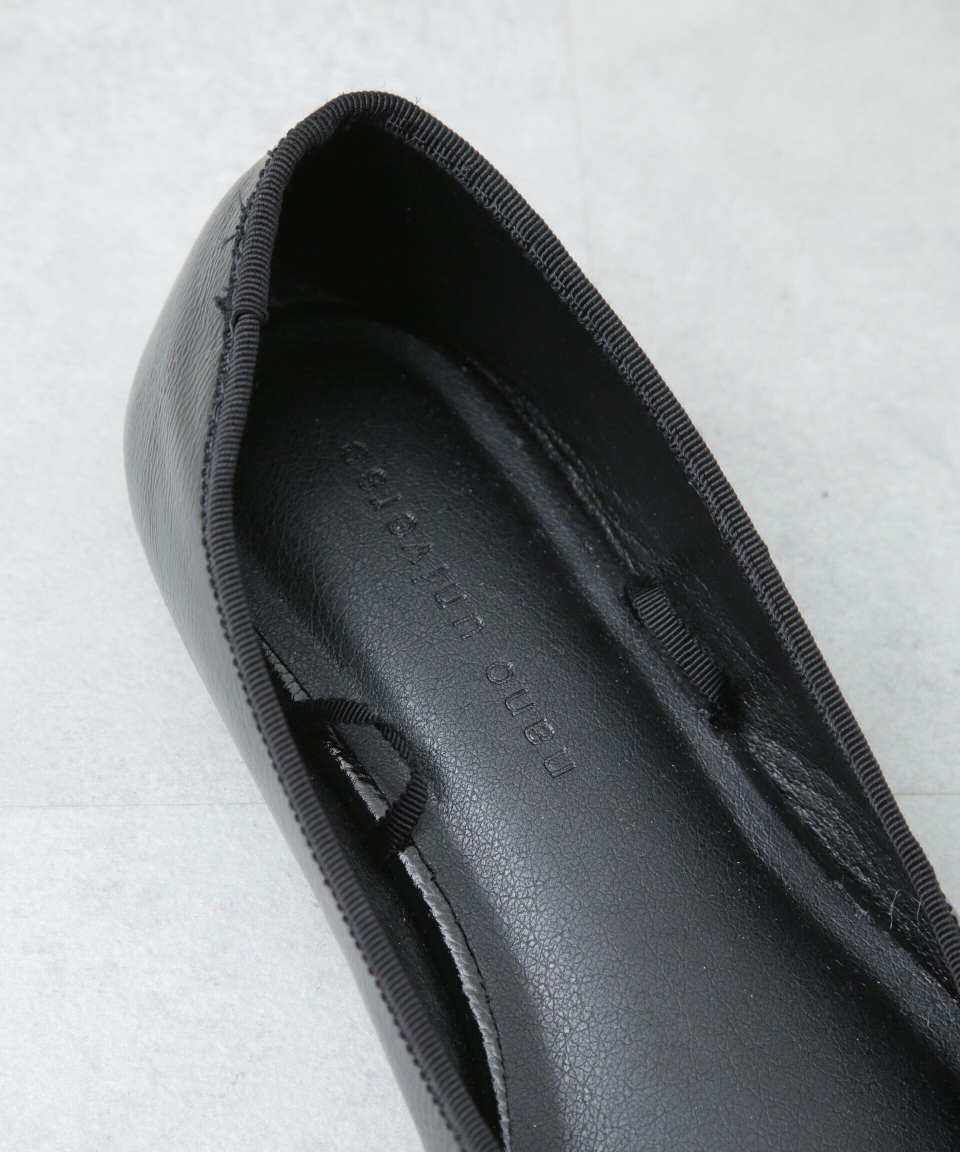 nano･universe「リボン付ラウンドトゥバレエシューズ」|ビジネス・ドレスシューズ|