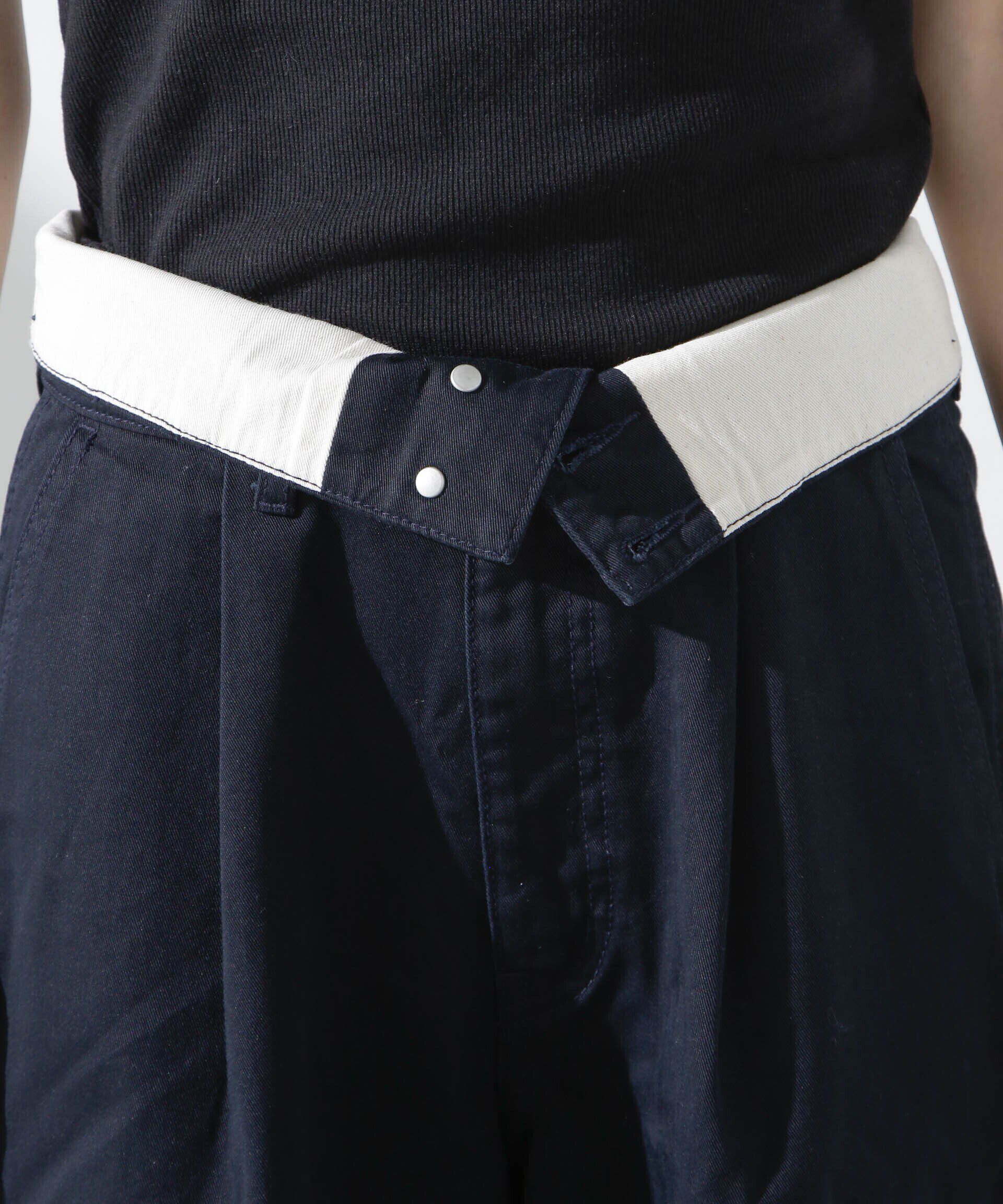 nano･universe「コルセットバギーチノパンツ」|チノ|