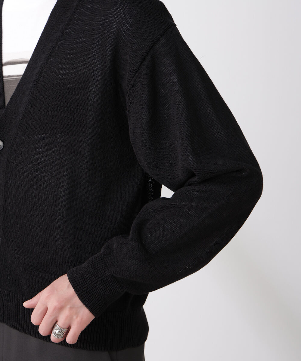 nano･universe「シアーニットカーディガン」|ニット・セーター|