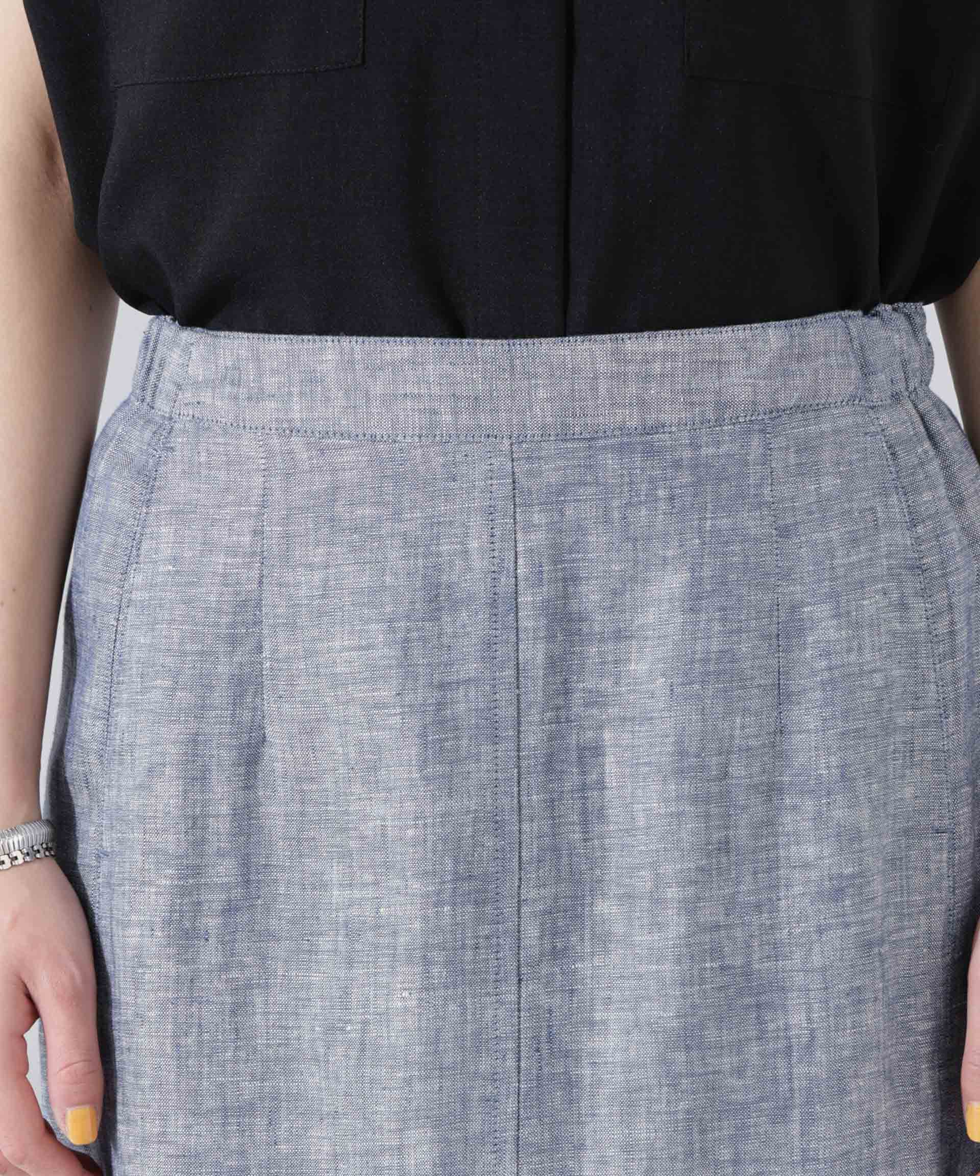 nano･universe「ヨーロピアンフラックス サイド切替Iラインスカート（セットアップ可）」|スカート|