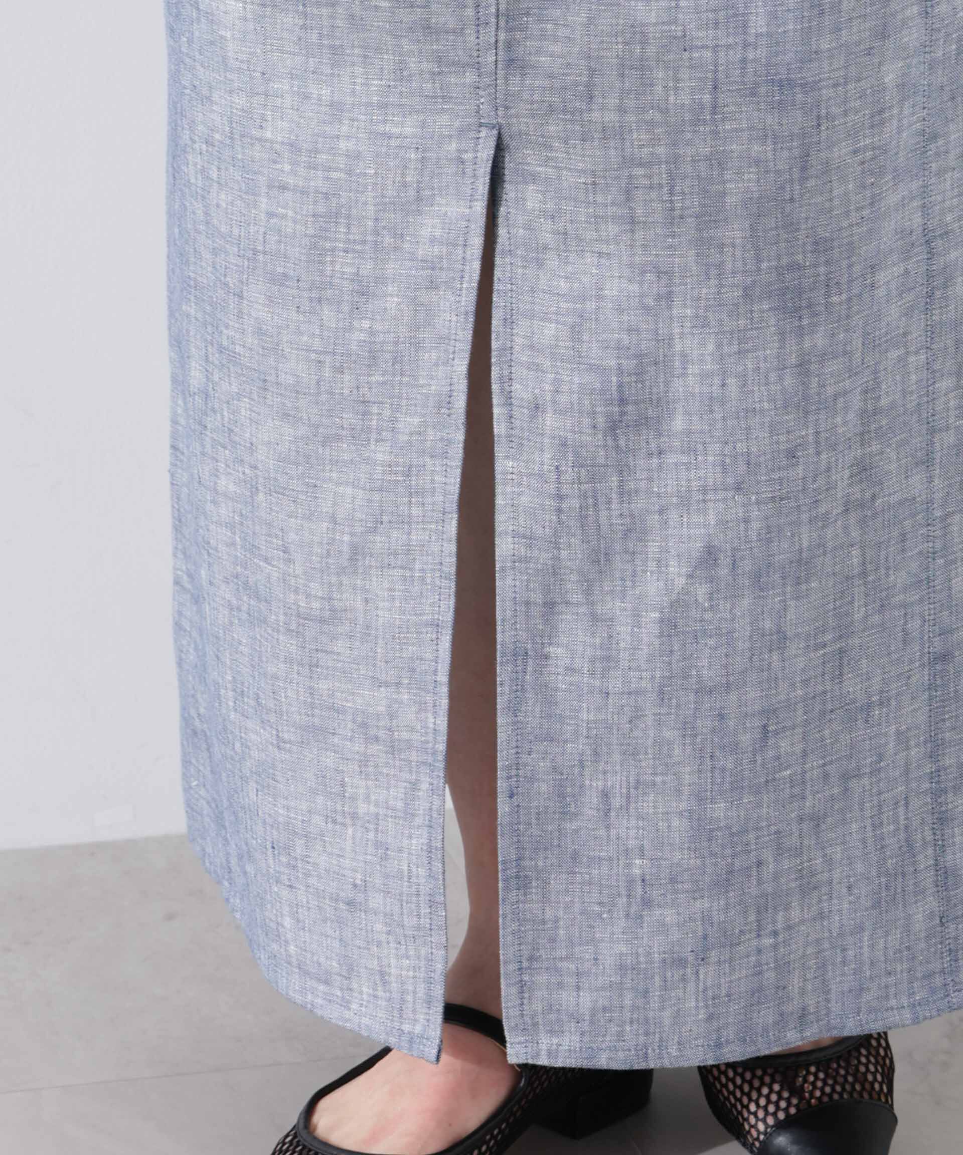 nano･universe「ヨーロピアンフラックス サイド切替Iラインスカート（セットアップ可）」|スカート|