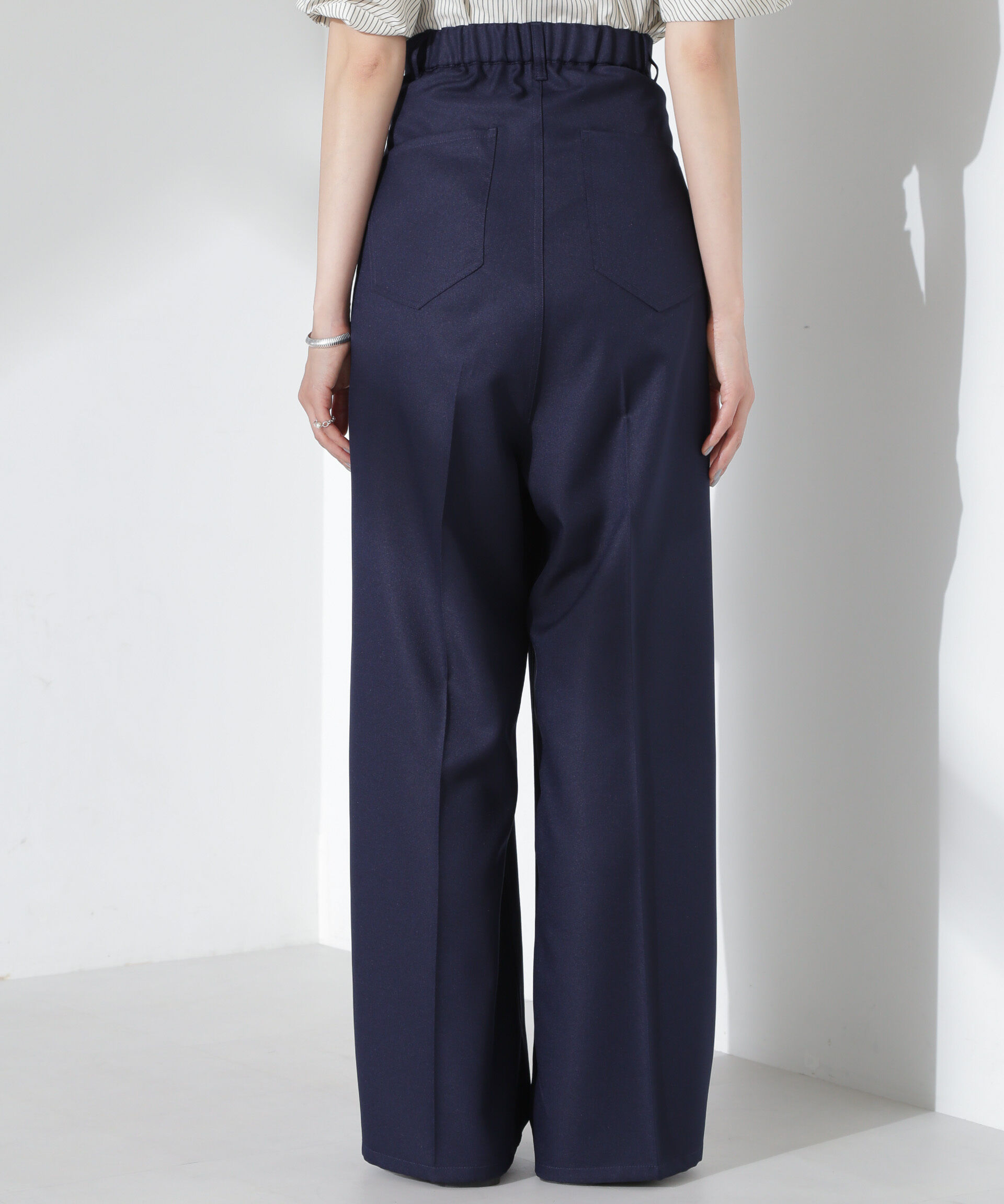 nano･universe「ツータックワイドパンツ」|チノ|