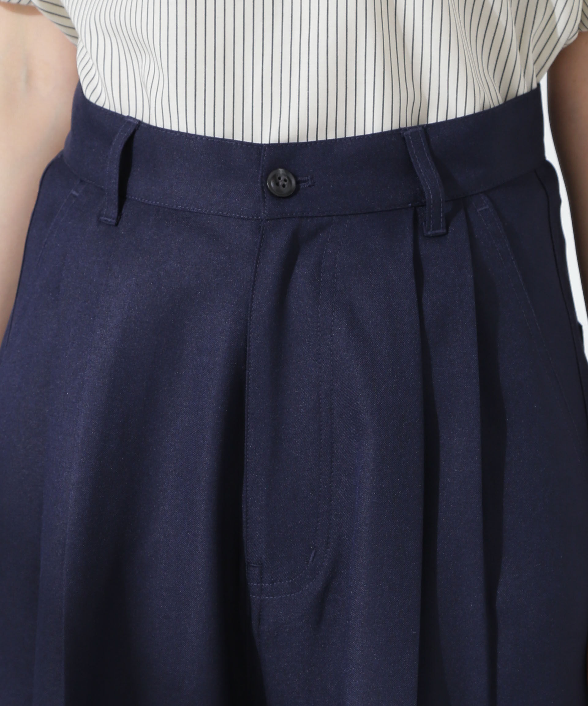 nano･universe「ツータックワイドパンツ」|チノ|