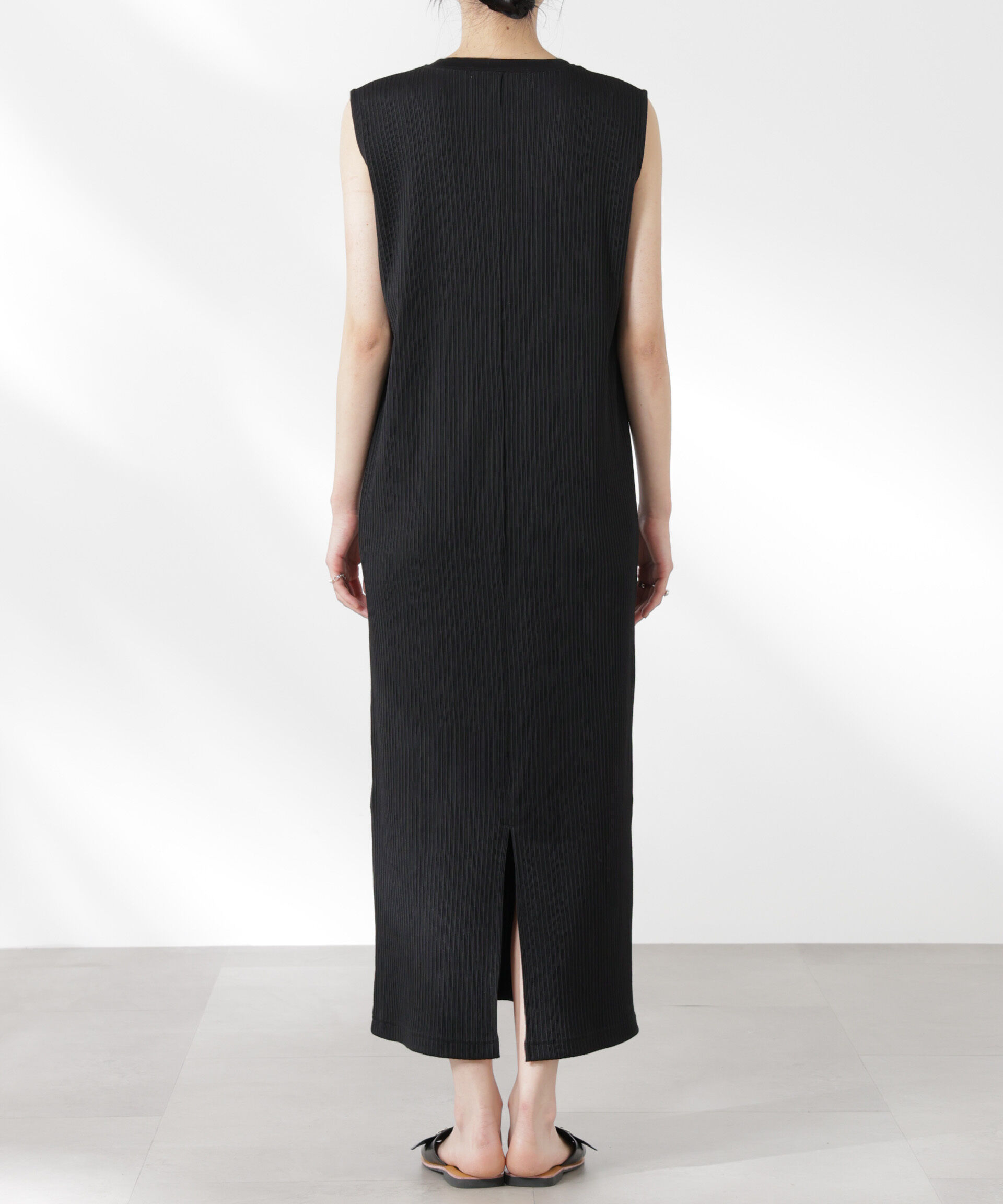 nano･universe「ヘンリーネックドライテレコワンピース」|ワンピース|