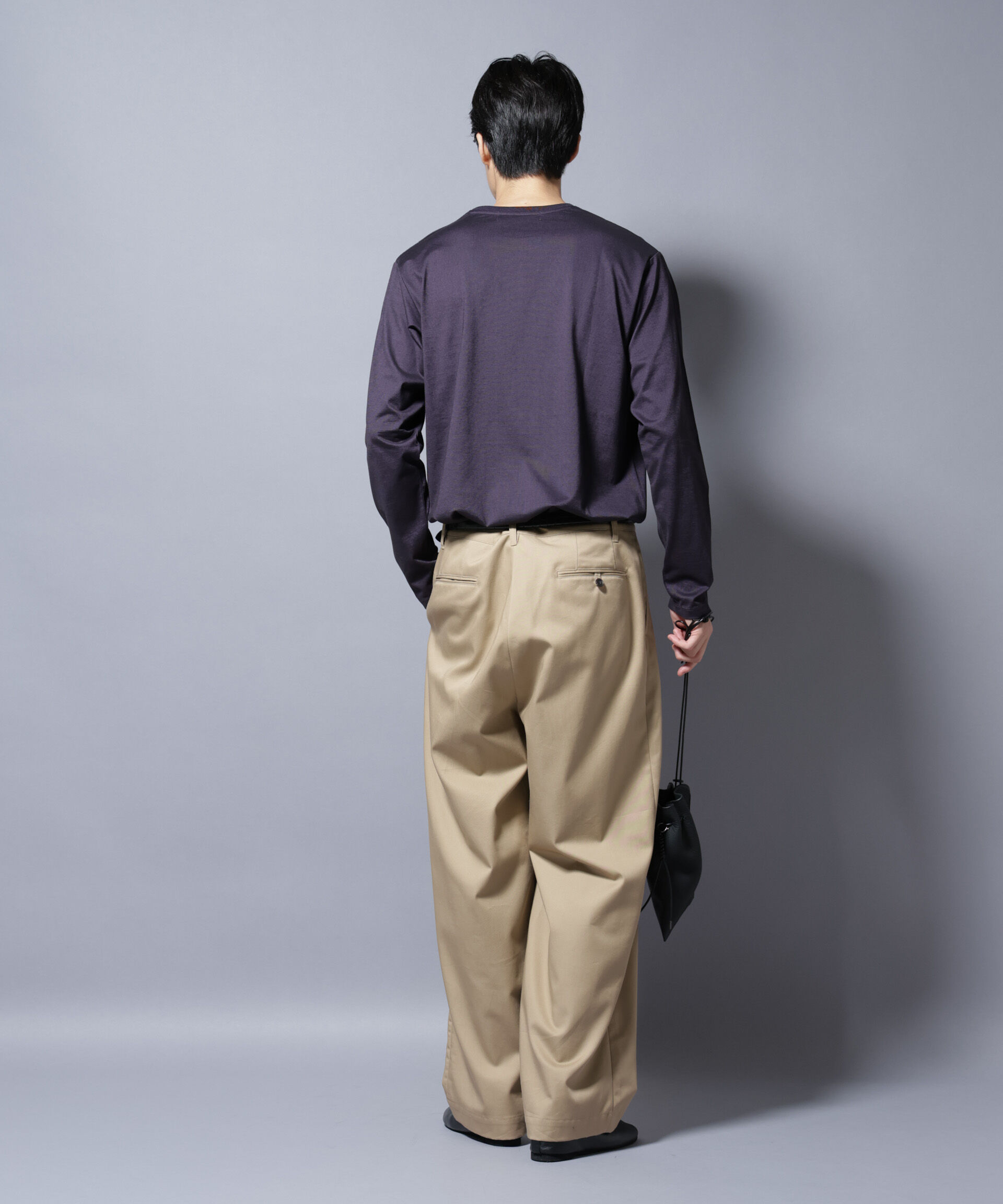 nano･universe「ソラーロライトストレッチクルーネックTシャツ 長袖」|Tシャツ・カットソー|