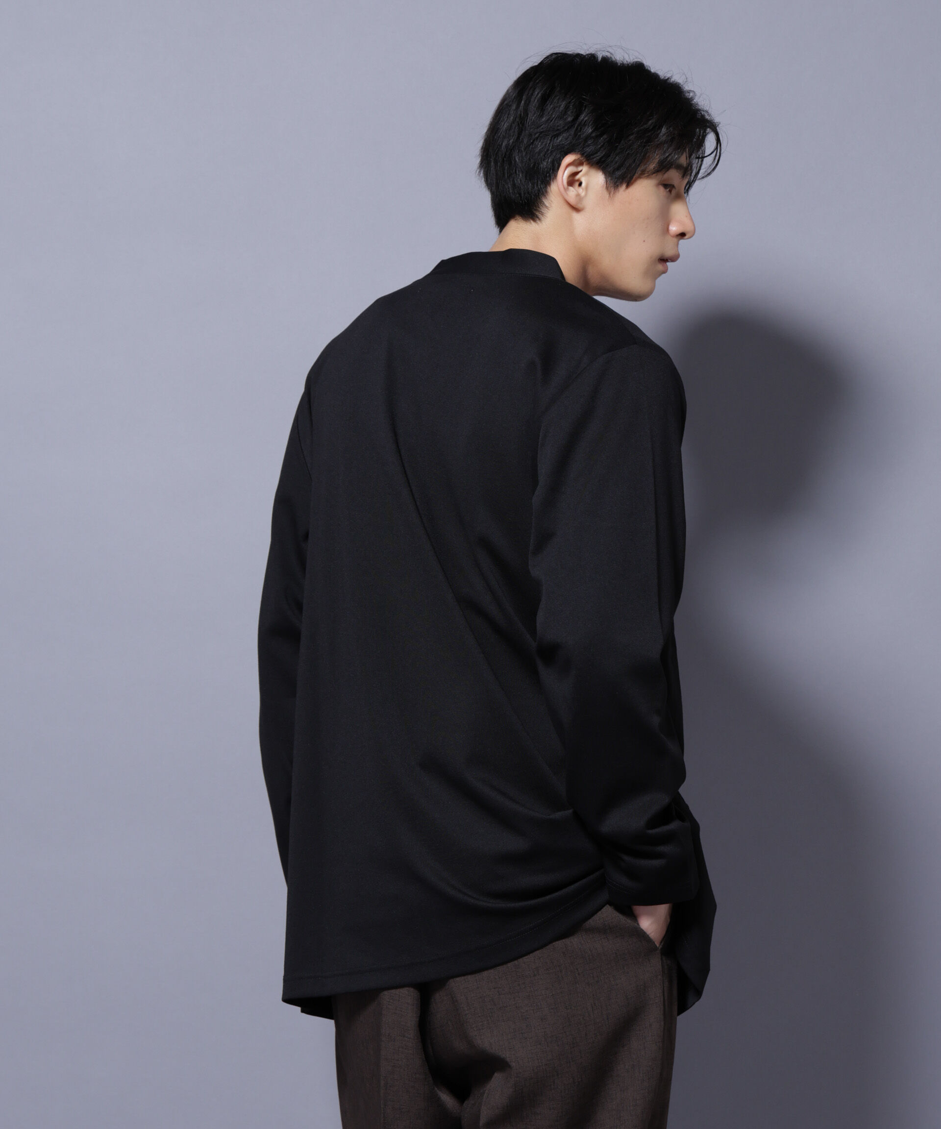 nano･universe「ダブルジャージー着流しカーディガン」|Tシャツ・カットソー|