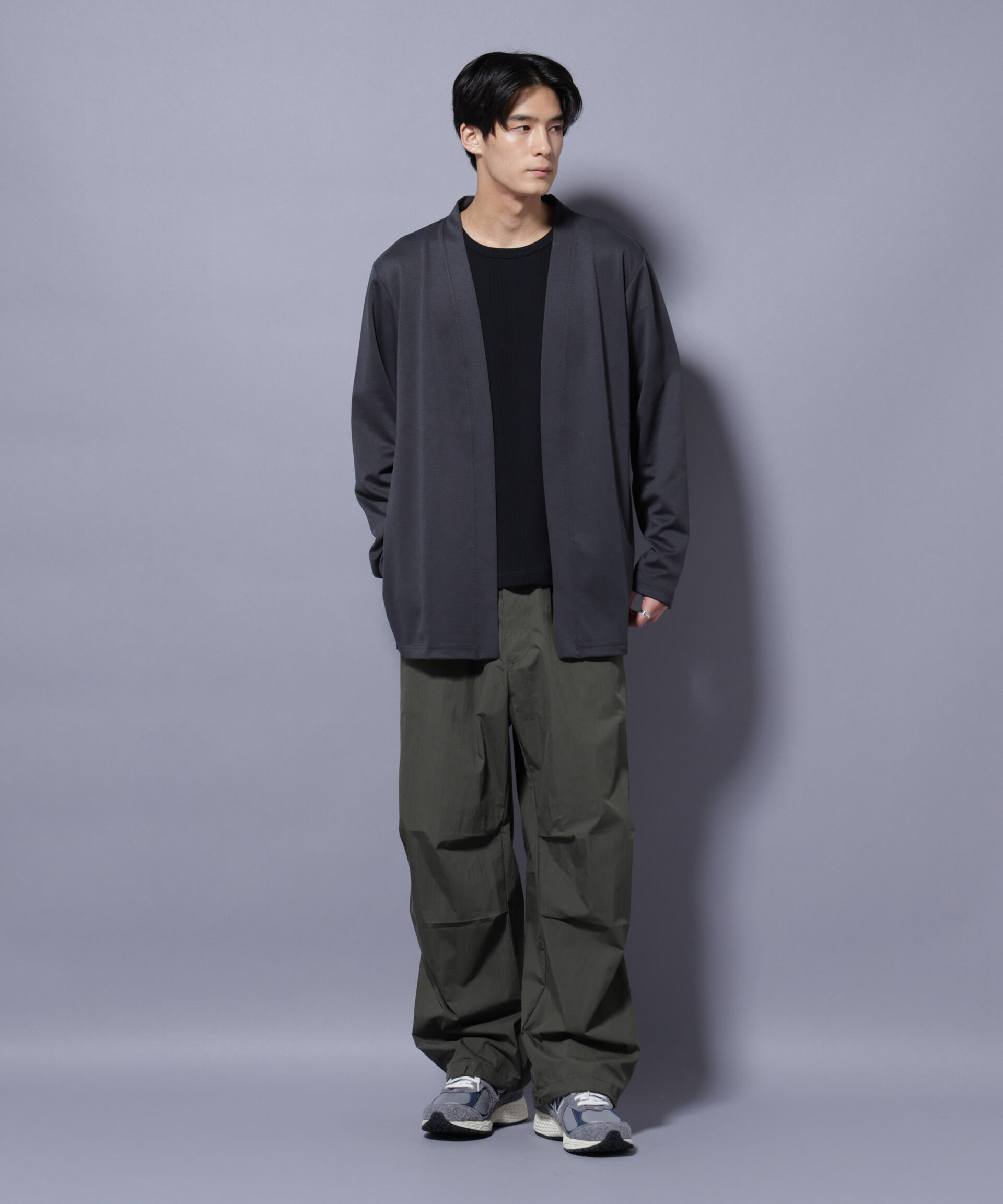 nano･universe「ダブルジャージー着流しカーディガン」|Tシャツ・カットソー|