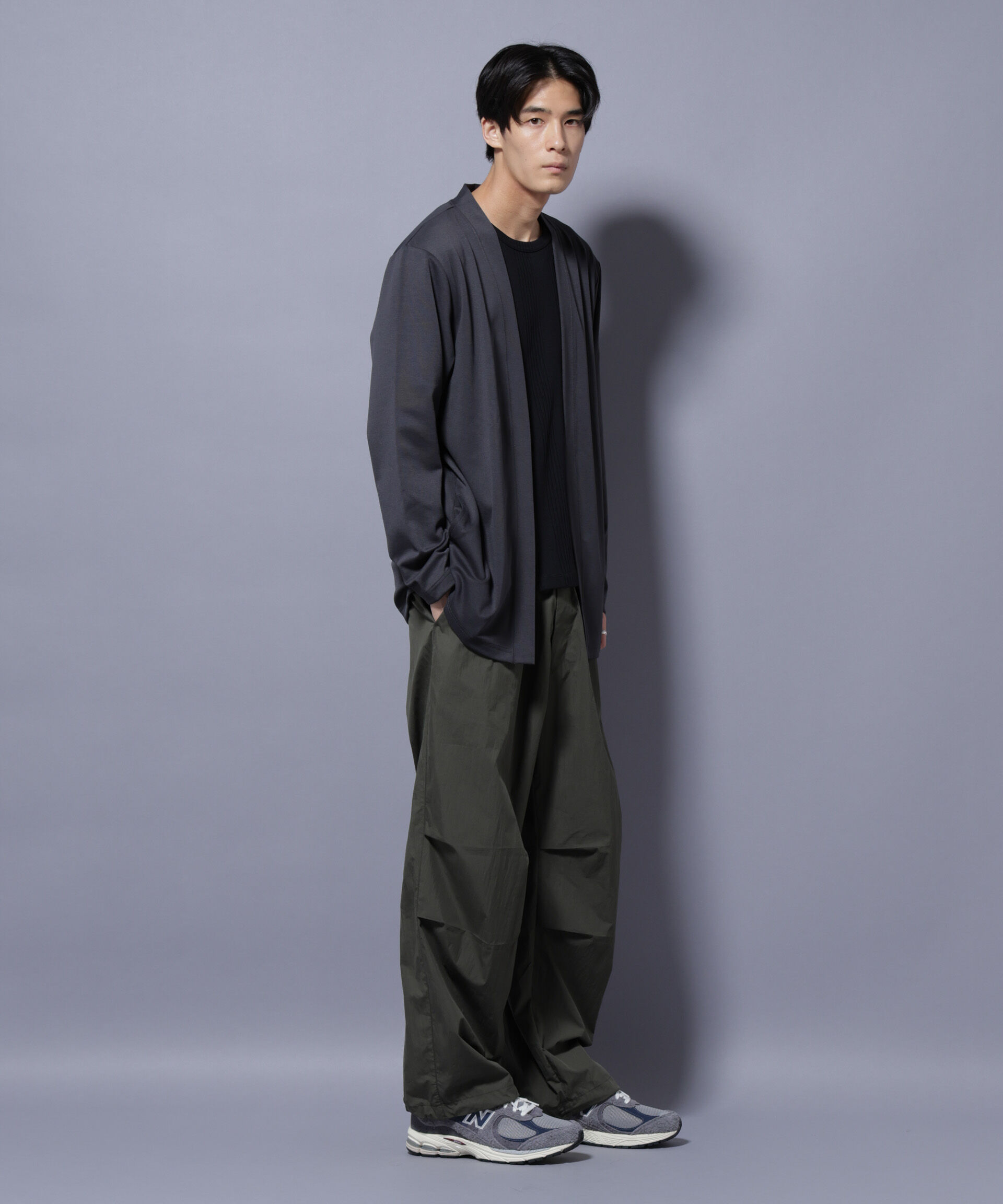 nano･universe「ダブルジャージー着流しカーディガン」|Tシャツ・カットソー|