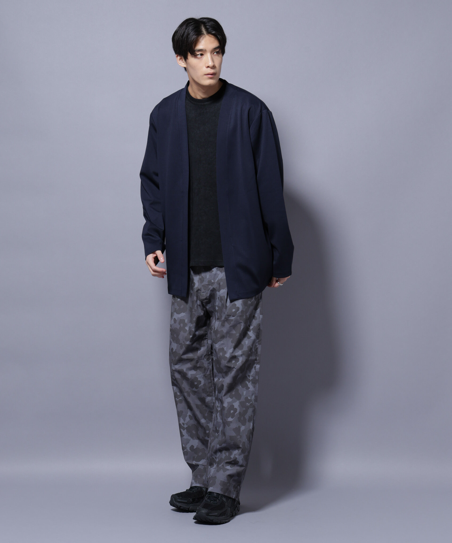 nano･universe「ダブルジャージー着流しカーディガン」|Tシャツ・カットソー|